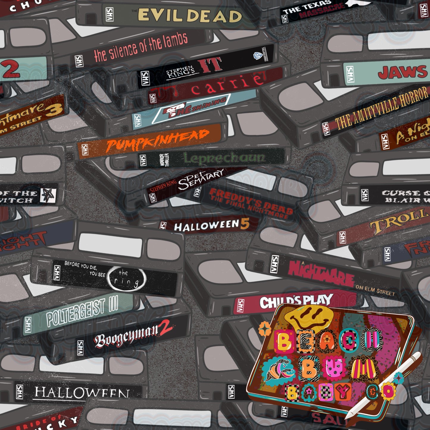 Horror vhs tapes
